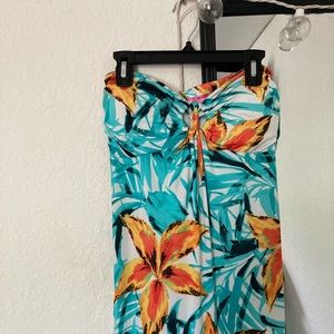 Body Central Long Strapless Dress